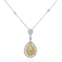 Gelber SI2 Brillant-Goldhalskette (CIRARI) Gelber SI2 Brillant-Goldhalskette (CIRARI)