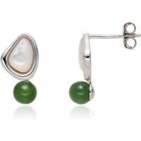 Edelstein-Silberohrringe Edelstein-Silberohrringe