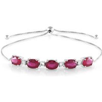 Bemainty-Rubin-Silberarmband Bemainty-Rubin-Silberarmband