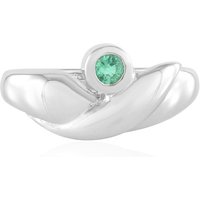 Russischer Smaragd-Silberring Russischer Smaragd-Silberring