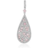 Nigerianischer Pinkfarbener Turmalin-Silberanhänger Nigerianischer Pinkfarbener Turmalin-Silberanhänger