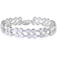 Blauer Mondstein-Silberarmband (KM by Juwelo) Blauer Mondstein-Silberarmband (KM by Juwelo)