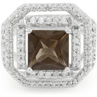 Rauchquarz-Silberring Rauchquarz-Silberring