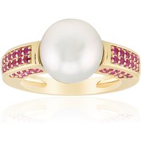 Silberne Südseeperlen-Goldring (Michelle Albala) Silberne Südseeperlen-Goldring (Michelle Albala)