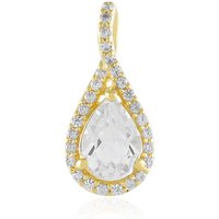 Weißer Topas-Silberanhänger Weißer Topas-Silberanhänger