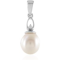 Cremefarbene Süßwasserzuchtperlen-Silberanhänger Cremefarbene Süßwasserzuchtperlen-Silberanhänger