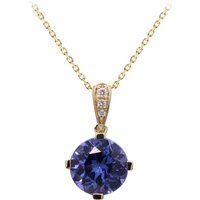 AAA-Tansanit-Goldhalskette (CIRARI) AAA-Tansanit-Goldhalskette (CIRARI)