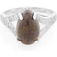 Dinosaurier-Quarz-Silberring Dinosaurier-Quarz-Silberring