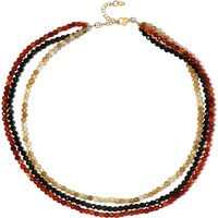 Edelstein-Silberhalskette Edelstein-Silberhalskette