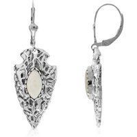 Weißer Achat-Silberohrringe (Desert Chic) Weißer Achat-Silberohrringe (Desert Chic)