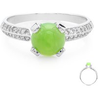 Kaiserlicher Chrysopras-Silberring Kaiserlicher Chrysopras-Silberring