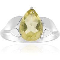 Limonen-Citrin-Silberring Limonen-Citrin-Silberring