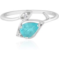 Blauer Apatit-Silberring Blauer Apatit-Silberring