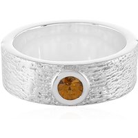 Cognac-Zirkon-Silberring Cognac-Zirkon-Silberring