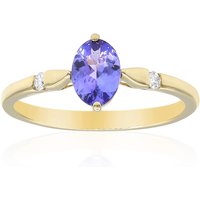 AAA-Tansanit-Goldring AAA-Tansanit-Goldring