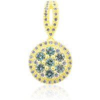 Nigerianischer Paraiba-Turmalin-Goldanhänger Nigerianischer Paraiba-Turmalin-Goldanhänger