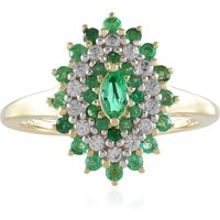 Sambia-Smaragd-Goldring Sambia-Smaragd-Goldring