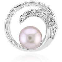 Silberfarbene Süßwasserzuchtperlen-Silberanhänger (TPC) Silberfarbene Süßwasserzuchtperlen-Silberanhänger (TPC)