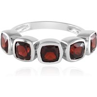 Mosambik-Granat-Silberring Mosambik-Granat-Silberring