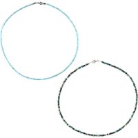 Edelstein-Silberhalsketten Edelstein-Silberhalsketten