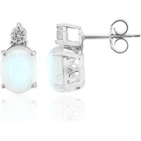 Brasilianischer Aquamarin-Silberohrringe Brasilianischer Aquamarin-Silberohrringe