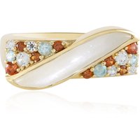 Weißer Mondstein-Silberring (KM by Juwelo) Weißer Mondstein-Silberring (KM by Juwelo)