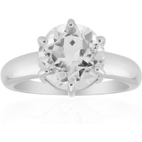 Weißer Topas-Silberring Weißer Topas-Silberring