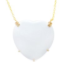 Weißer Onyx-Silbercollier (Gems en Vogue) Weißer Onyx-Silbercollier (Gems en Vogue)