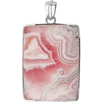 Rhodochrosit-Silberanhänger (Bali Barong) Rhodochrosit-Silberanhänger (Bali Barong)