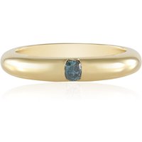 Blauer I2 Brillant-Silberring Blauer I2 Brillant-Silberring