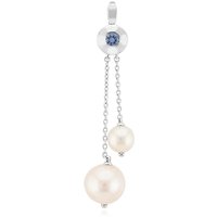 Weiße Süßwasserzuchtperlen-Silberanhänger (Michelle Albala) Weiße Süßwasserzuchtperlen-Silberanhänger (Michelle Albala)