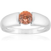 Champagner-Zirkon-Silberring Champagner-Zirkon-Silberring