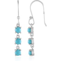 Sleeping Beauty-Türkis-Silberohrringe Sleeping Beauty-Türkis-Silberohrringe
