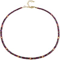 Edelstein-Silberhalskette Edelstein-Silberhalskette