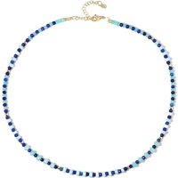 Edelstein-Silberhalskette Edelstein-Silberhalskette