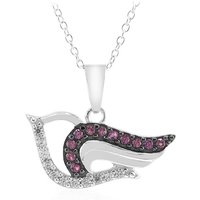 Rhodolith-Silberhalskette Rhodolith-Silberhalskette