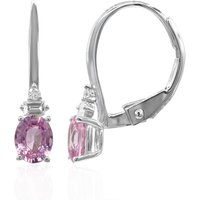Pinkfarbener Saphir-Goldohrringe (CIRARI) Pinkfarbener Saphir-Goldohrringe (CIRARI)