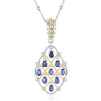 Kyanit-Silberhalskette (Dallas Prince Designs) Kyanit-Silberhalskette (Dallas Prince Designs)