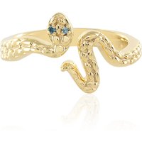 Blauer I3 Diamant-Silberring Blauer I3 Diamant-Silberring