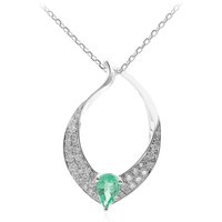 AAA-Sambia-Smaragd-Goldhalskette (CIRARI) AAA-Sambia-Smaragd-Goldhalskette (CIRARI)