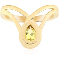 Australischer Goldener Beryll-Goldring Australischer Goldener Beryll-Goldring