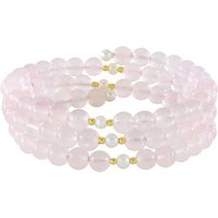 Rosenquarz-Stahlarmreif (Riya) Rosenquarz-Stahlarmreif (Riya)