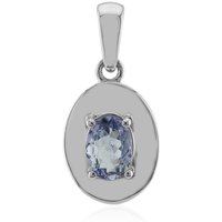 Nicht erhitzter Tansanit-SilberanhÀnger (Pallanova) Nicht erhitzter Tansanit-SilberanhÀnger (Pallanova)