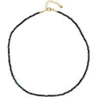 Blauer Turmalin-Silberhalskette Blauer Turmalin-Silberhalskette