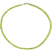 Limetten-Achat-Silberhalskette Limetten-Achat-Silberhalskette