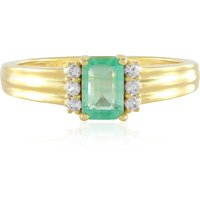 Russischer Smaragd-Silberring Russischer Smaragd-Silberring