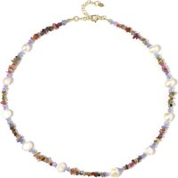 Edelstein-Silberhalskette Edelstein-Silberhalskette