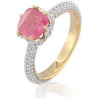 Pinkfarbener Madagaskar-Saphir-Silberring (de Melo) Pinkfarbener Madagaskar-Saphir-Silberring (de Melo)
