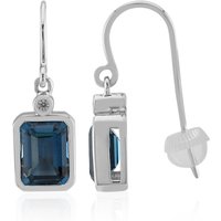 Londonblauer Topas-Silberohrringe (Pallanova) Londonblauer Topas-Silberohrringe (Pallanova)