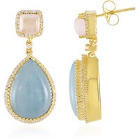 Aquamarin-Messingohrringe (Juwelo Style) Aquamarin-Messingohrringe (Juwelo Style)